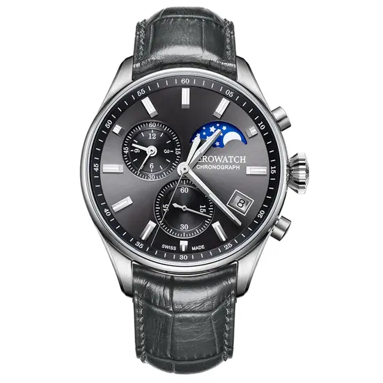 Aerowatch Les Grandes Classiques Moon Phase 78990 AA01 zegarek męski.