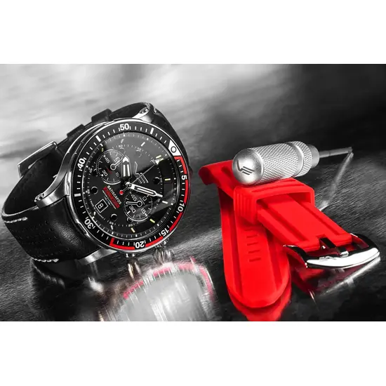 Zegarek męski z wymiennymi paskami 
Vostok Europe Batiscafos Chrono Limited Edition SET