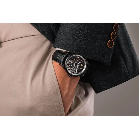 Zegarek Aerowatch Renaissance Skeleton Wheel A 50981 NO25 na ręce