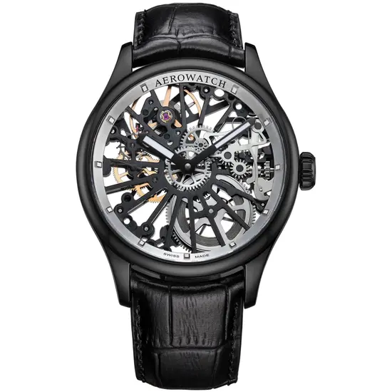 Szkieletowy zegarek Aerowatch Renaissance Skeleton Wheel A 50981 NO25