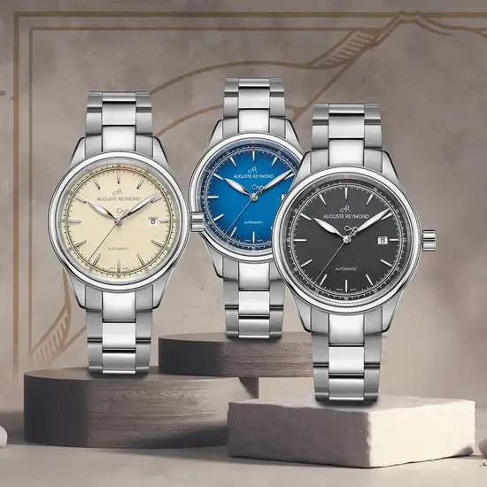 Linia zegarków klasycznych vintage męskich Auguste Reymond Heritage 1898