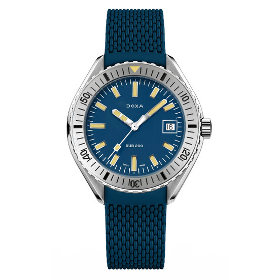 Nurkowy zegarek męski Doxa SUB 200 na pasku gumowym