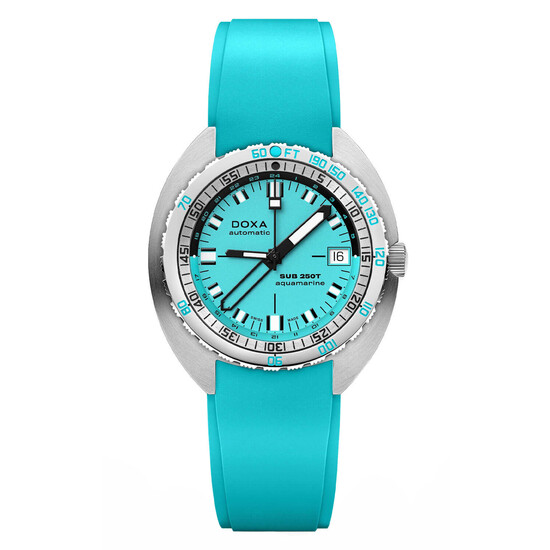 Nurkowy zegarek męski Doxa SUB 250T na pasku gumowym