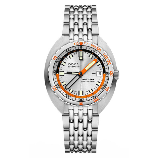 Nurkowy zegarek męski Doxa SUB 250T GMT na bransolecie