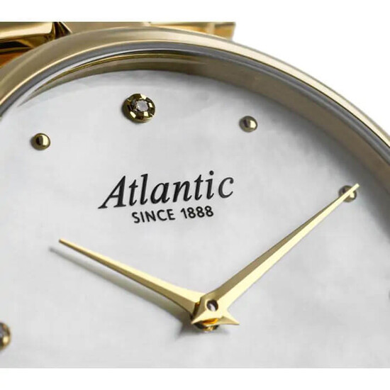 Perłowa tarcza z diamentami Atlantic