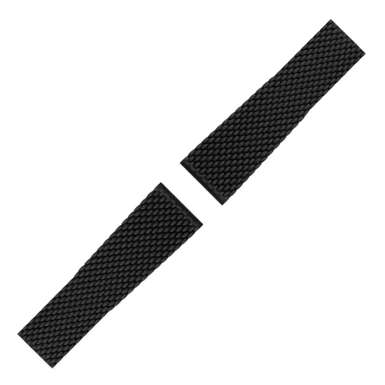 Kauczukowy pasek do zegarka Breitling 256S kolor czarny, bez zapięcia