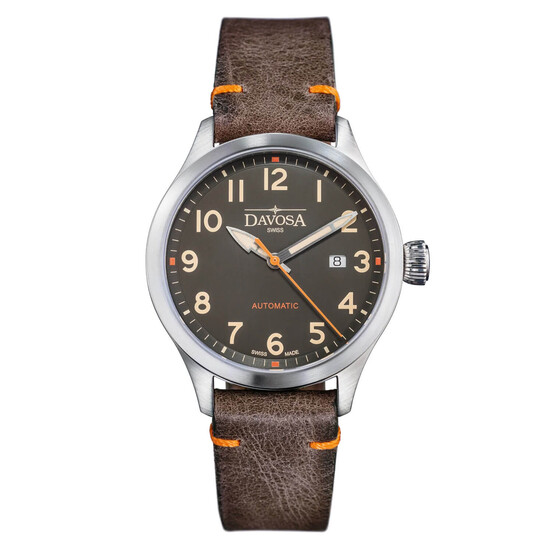 Zegarek męski Davosa Axis na pasku skórzanym