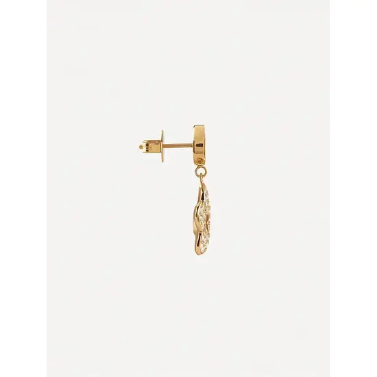 Kolczyki sztyfty Guess kwiat, cyrkonie