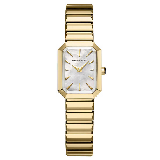 Pozłacany zegarek damski Herbelin na bransolecie