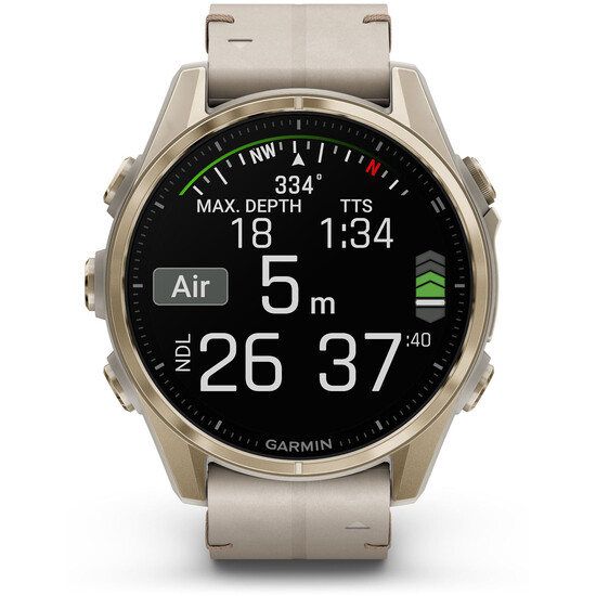 Szczegółowe dane w zegarku Garmin Fenix 8
