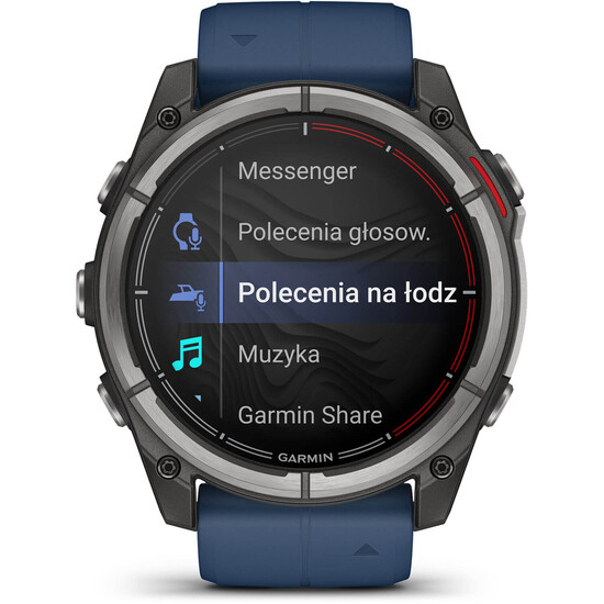 Polecenia głosowe w zegarku Garmin Quatix 8