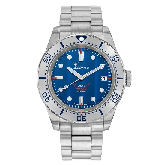 Sportowy, nurkowy zegarek męski Squale 1545 1545SSBLC.AC