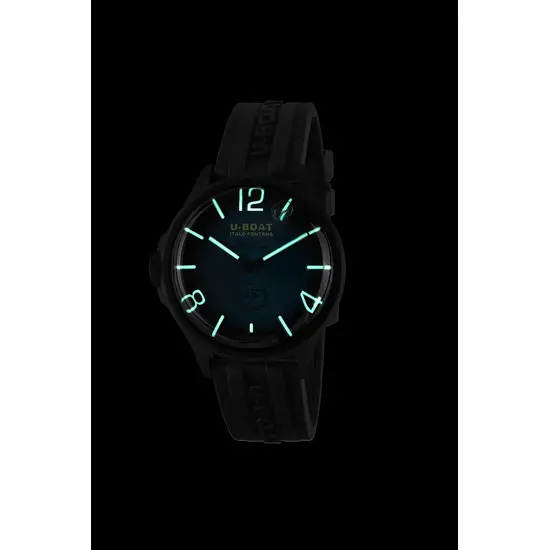 U-BOAT Darkmoon 25° Blue Soleil PVD Limited Edition 2028 z podświetleniem Super-LumiNova na tarczy i wskazówkach