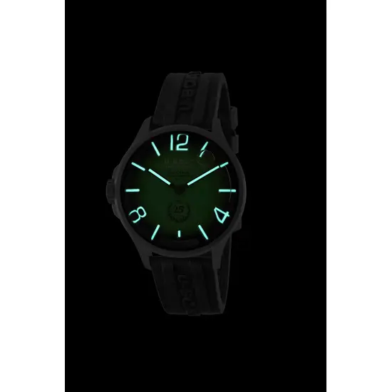 Zegarek U-BOAT Darkmoon 25° Green Soleil 2031 świecący w ciemności dzięki podświetleniu Super-LumiNova