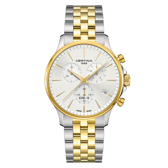 Męski zegarek Certina w wersji bicolor na bransolecie