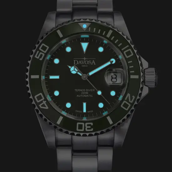 Podświetlenie zegarka Davosa Ternos Ceramic 161.555.70.W