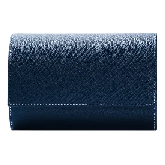 Granatowe etui na 2 zegarki