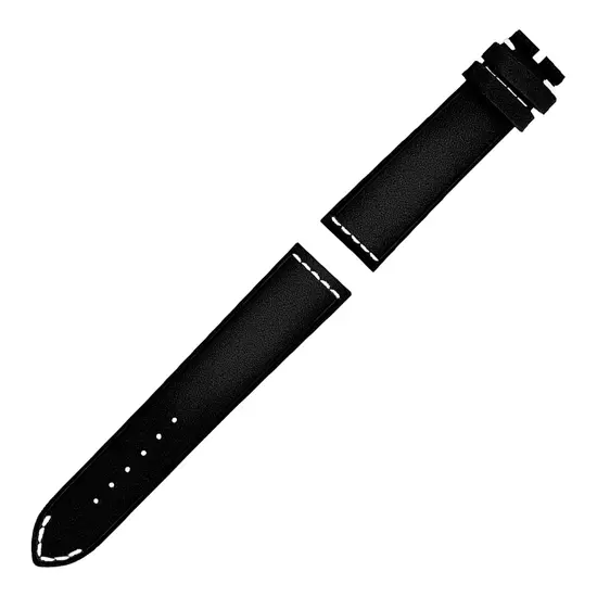 Oryginalny pasek do zegarka Breitling 489X czarny kolor 21 mm