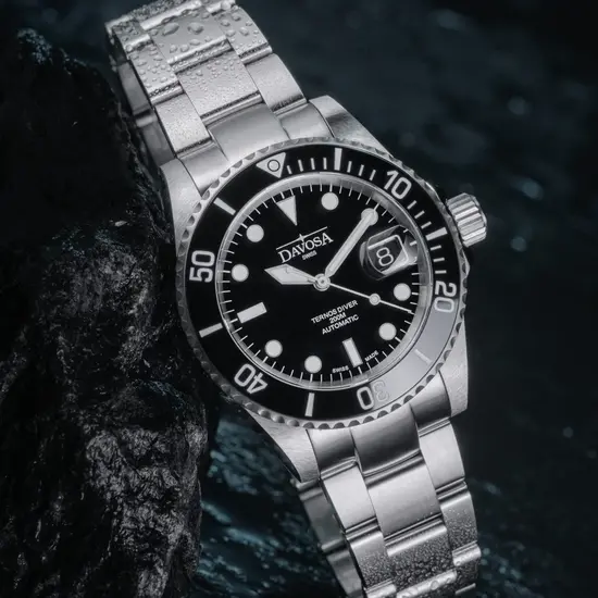 Zegarek do pływania Davosa Ternos Diver 161.552.50 40 mm