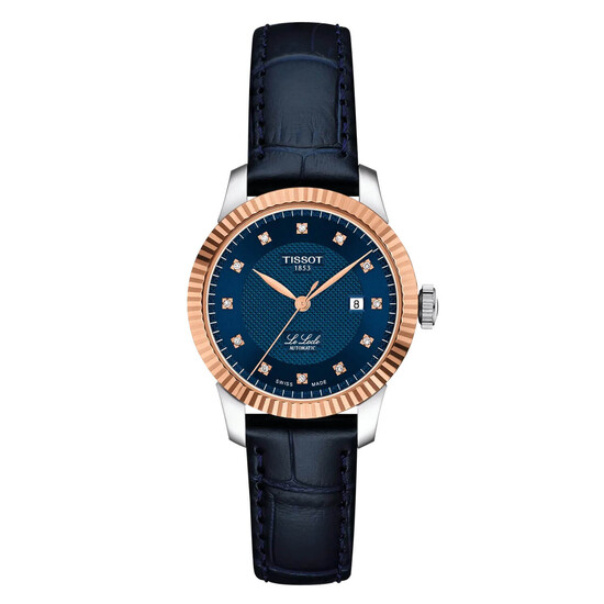 Automatyczny zegarek damski Tissot Le Locle z bezelem z 18 karatowego złota