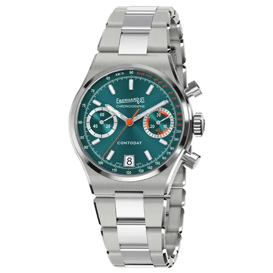 Zegarek męski Eberhard Contodat Chronographe 31156.02 CA2C, Wersja: zielona 