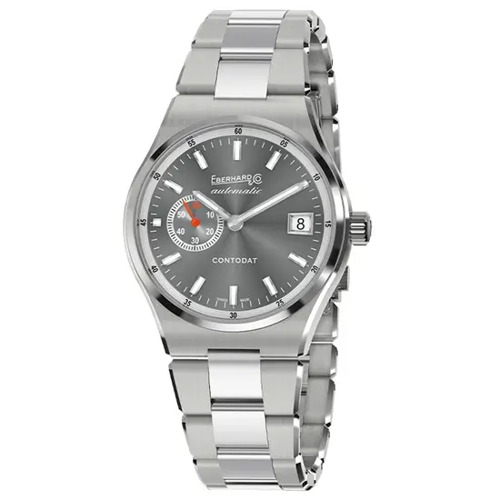 Zegarek sportowy Eberhard Contodat Automatic 41156.04 CA2C z szarą tarczą