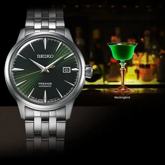 Zegarek męski Seiko Presage Cocktail Time SRPE15J1, Wersja: zielona , 4 image
