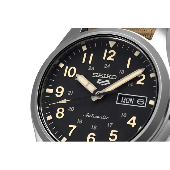 Zegarek męski Seiko 5 Sports Field Series SRPG35K1, Wersja: beżowa, kremowa , 4 image