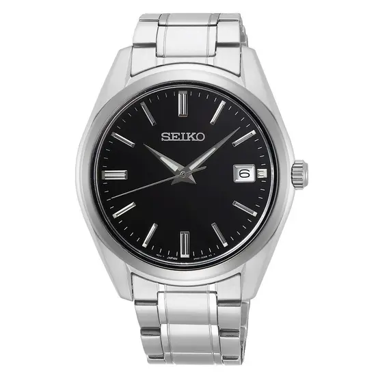 Zegarek męski Seiko Classic SUR311P1, Wersja: czarna 
