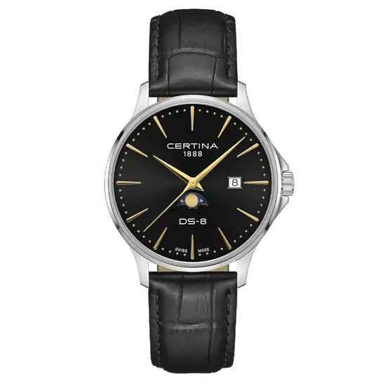 Męski zegarek Certina DS-8 z fazami księżyca