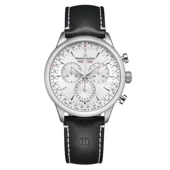 Męski zegarek limitowany Maurice Lacroix 1975 z chronografem i kalendarzem