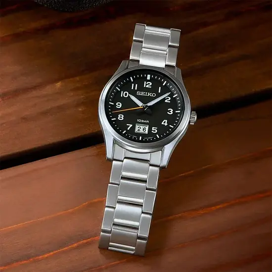 Zegarek męski Seiko Classic SUR569P1, Wersja: czarna , 2 image