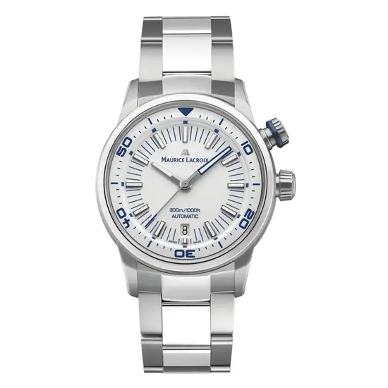 Zegarek męski nurkowy z białą tarczą Maurice Lacroix Pontos S Diver