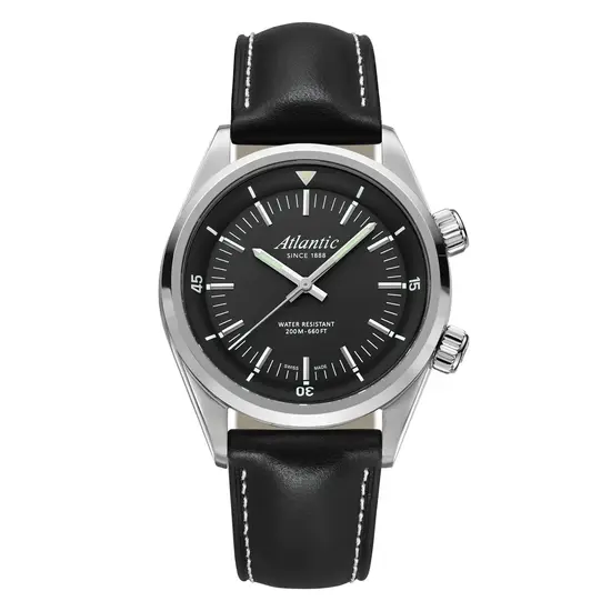Zegarek męski Atlantic Seacloud 73370.41.61, Wersja: czarna 