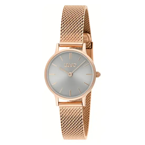 Pozłacany zegarek damski Liu Jo Mini Moonlight TLJ1205 na bransolecie mesh