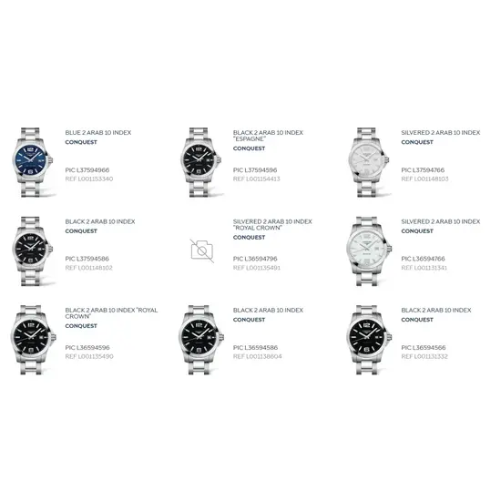 Oryginalna bransoleta Longines Conquest L600131318 szerokość 21 mm