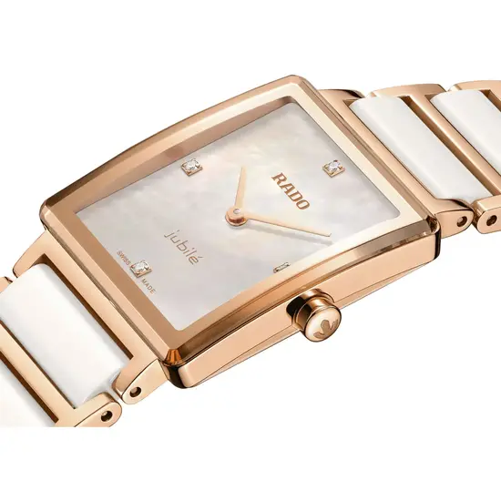 Pozłacany zegarek damski Rado Integral