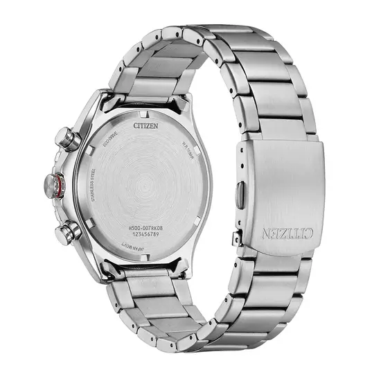 Zakręcany dekiel i stalowa bransoleta Citizen Sporty Chrono AT2566-88E