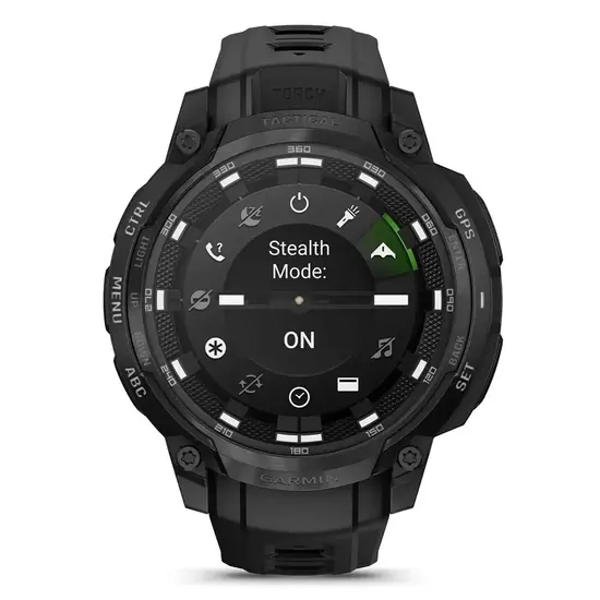 Stealth mode w zegarku Garmin
