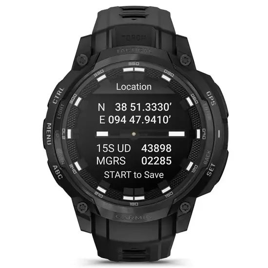 Zapis pozycji GPS w zegarku Garmin