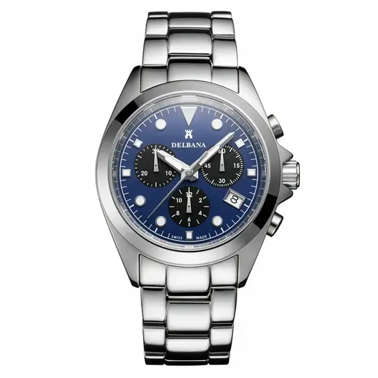 Zegarek męski Delbana z chronografem i bransoletą