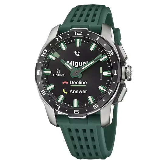 Smartwatch Festina Connected Full D F23305/1 w zielonym kolorze