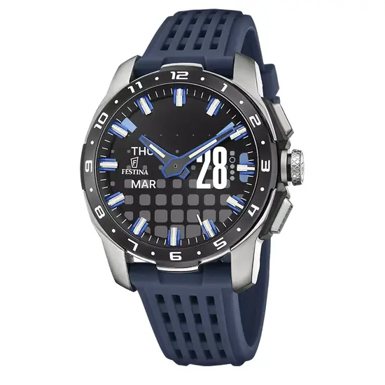 Smartwatch Festina Connected Full D F23305/3 w niebieskim kolorze