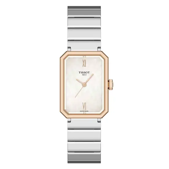 Damski zegarek bicolor Tissot SRV na bransolecie