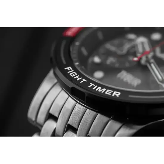 Detal pierścienia Fight Timer w zegarku Vostok Europe Batiscafos Chrono Tybur Edition