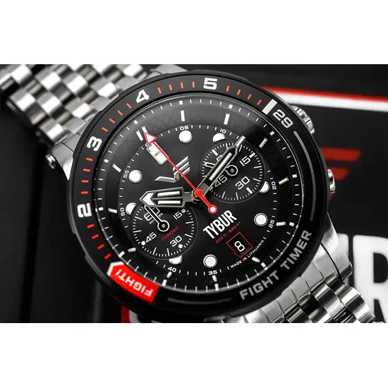 Tarcza Vostok Europe Batiscafos Chrono Tybur Fight Timer z chronografem i trytem