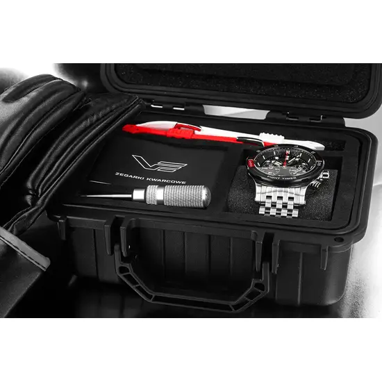 Zestaw Vostok Europe Batiscafos Chrono Tybur Fight Timer Edition z Dry Box i narzędziem