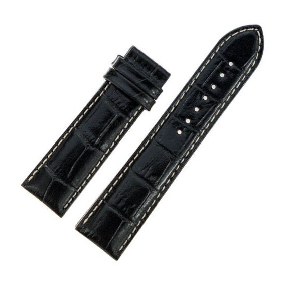 Czarny pasek Certina z białym szyciem