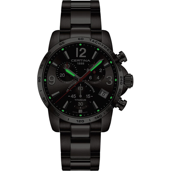 Certina DS Podium Chrono Precidrive Titanium C034.417.44.087.00 w nocy