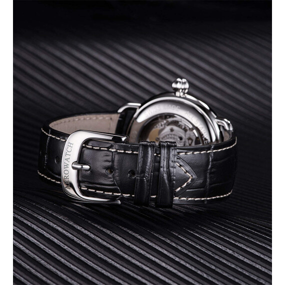 Aerowatch 1942 Automatic 68900 AA03 skórzany pasek.